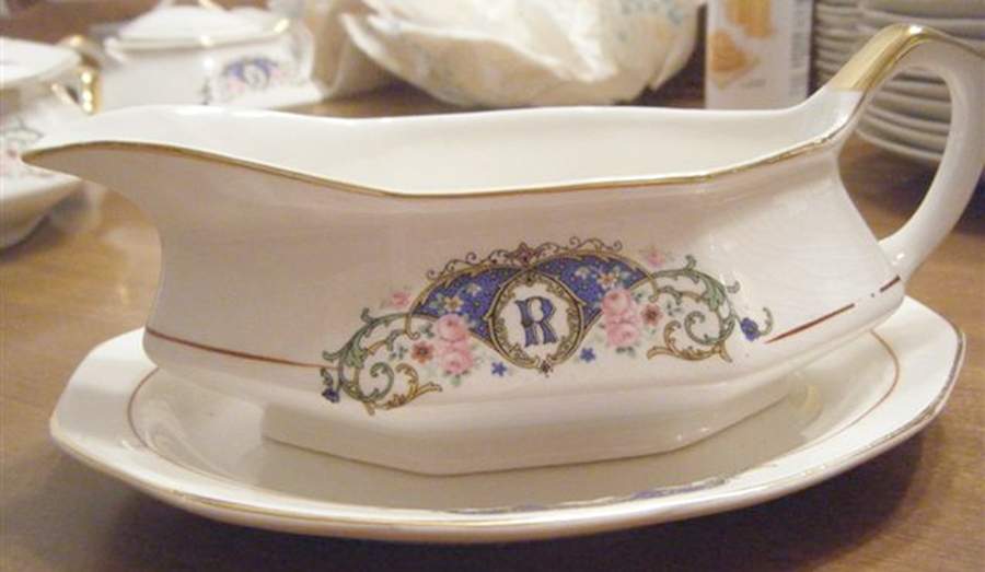 FC22 Gravy Boat & Underplate by FC Co - French China-1
