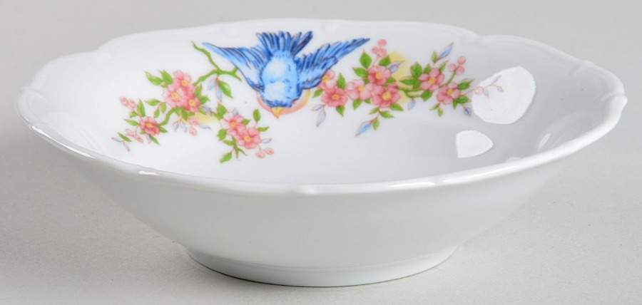 Bluebird (Matthew 6:26) Fruit/Dessert (Sauce) Bowl by Furnari's-1