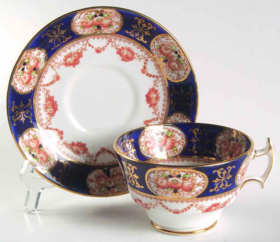 Loos Footed Cup & Saucer Set by Thomas Forester & Sons-1