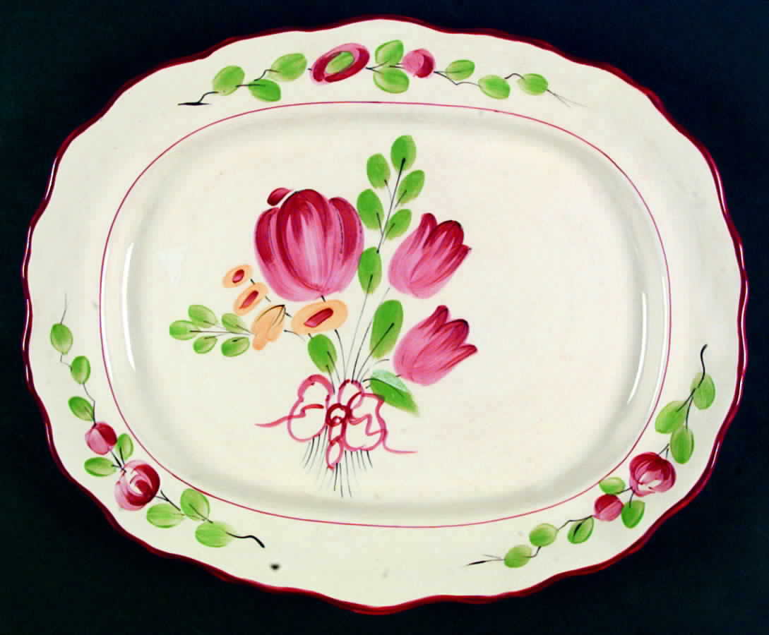 8760 14" Oval Serving Platter by Fondeville-1