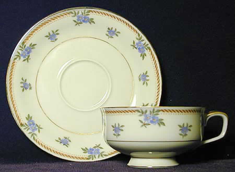 FR142 Footed Cup & Saucer Set by Franconia-Krautheim & Adelburg-1
