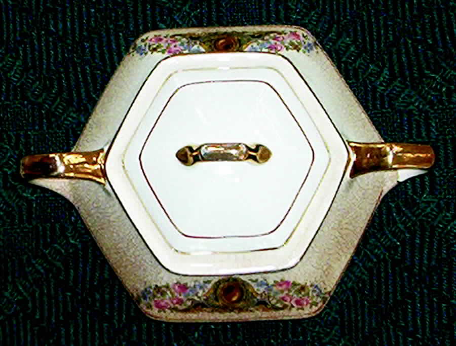 FC23 Sugar Bowl & Lid by FC Co - French China-1