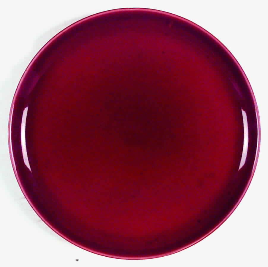Aloha Maroon Luncheon Plate by French Saxon-1