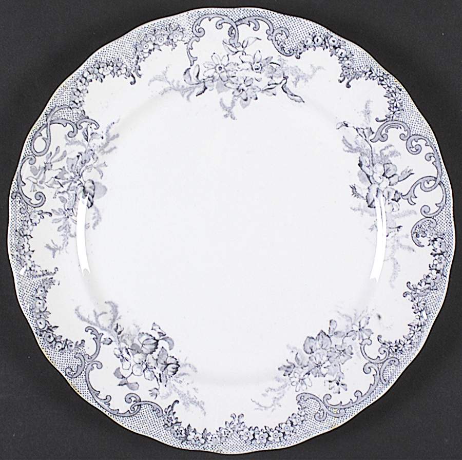 Versailles (Blue Gray, No Trim) Dinner Plate by Furnivals-1