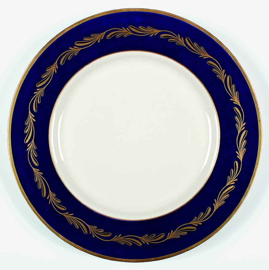 Arcadia Gold (Cobalt Band) Dinner Plate by Franciscan-1