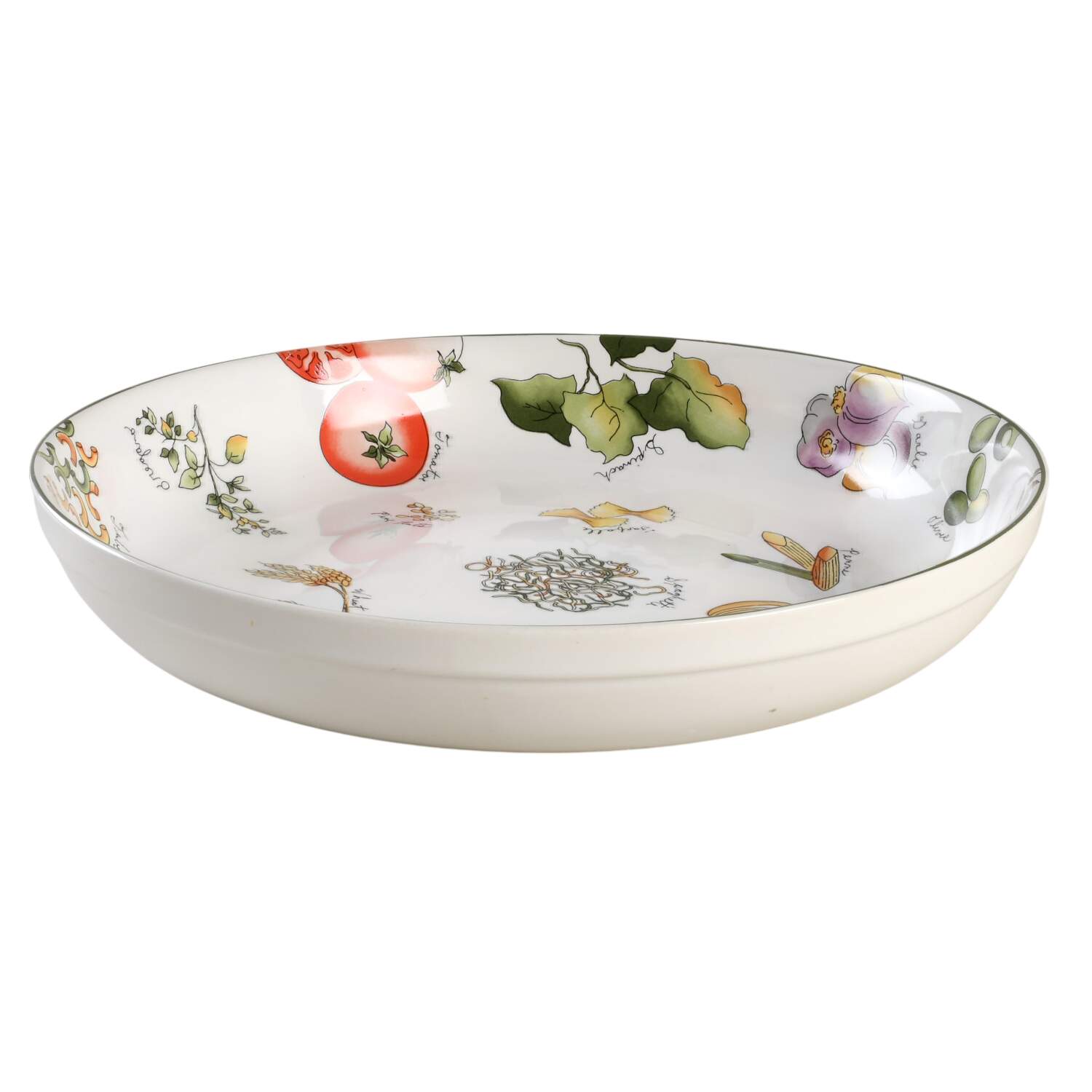 Pasta Ingredients 12" Pasta Serving Bowl by Furio-1