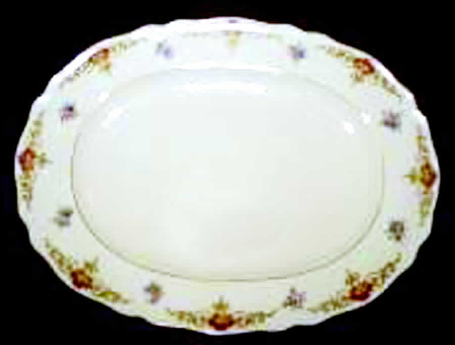 FR158 14" Oval Serving Platter by Franconia-Krautheim & Adelburg-1