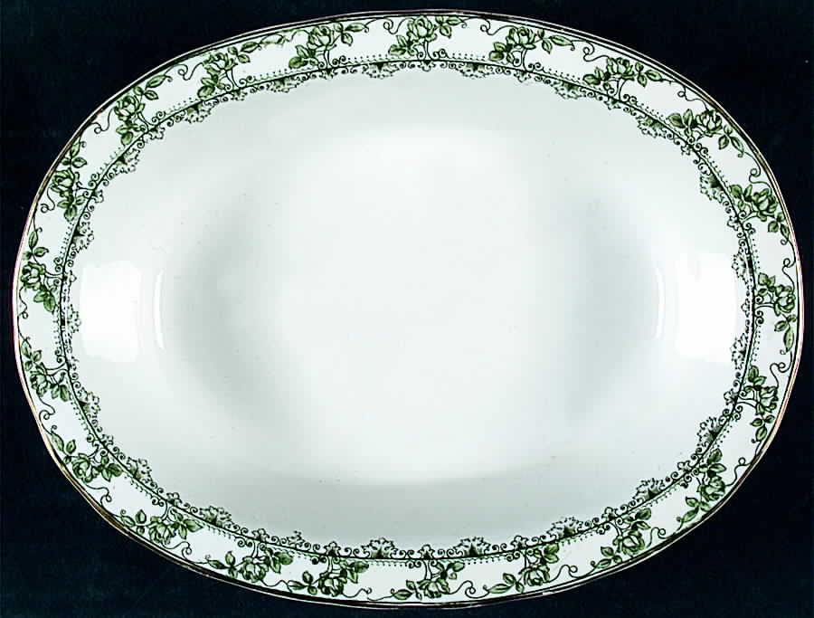 FUL4 9" Oval Vegetable Bowl by Furnivals-1