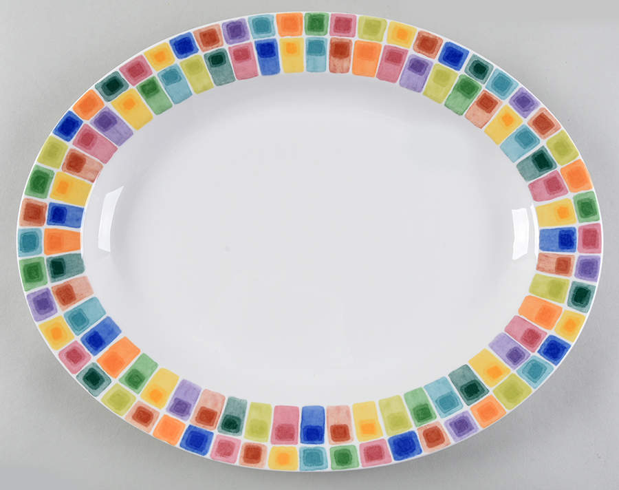 Gypsy Chicks 16" Oval Serving Platter by Fitz and Floyd-1