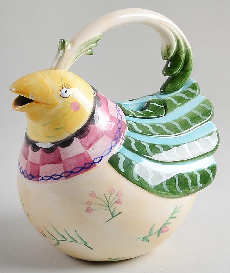 Gypsy Chicks Teapot & Lid by Fitz and Floyd-1