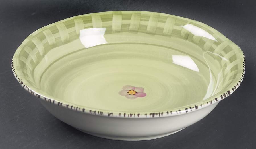 Flora Verde (Green) Coupe Soup Bowl by Franciscan-1