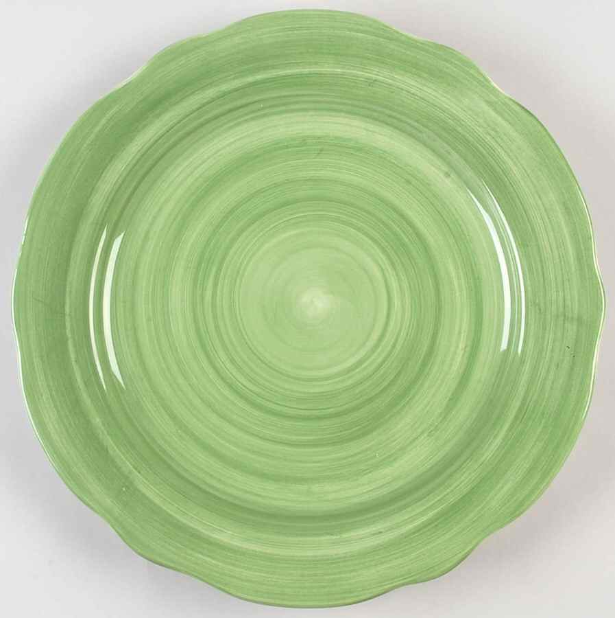Flora Verde (Green) Service Plate (Charger) by Franciscan-1