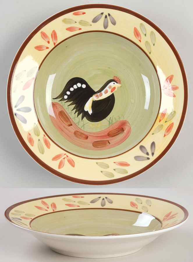 Indiana Rooster Rim Soup Bowl by Farberware-1