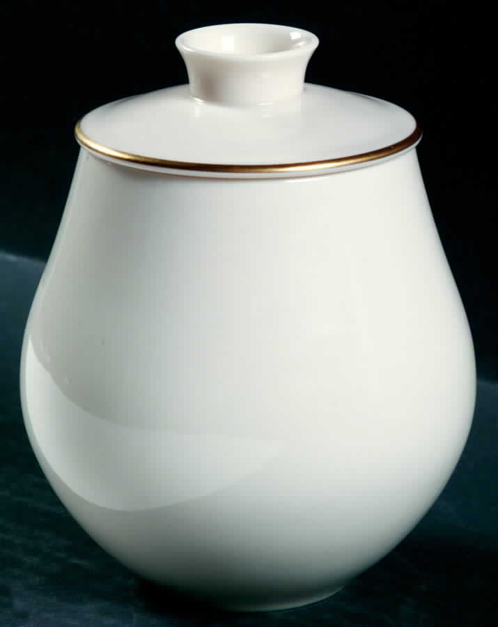 Contours (Gold Trim) Candy Jar & Lid by Franciscan-1