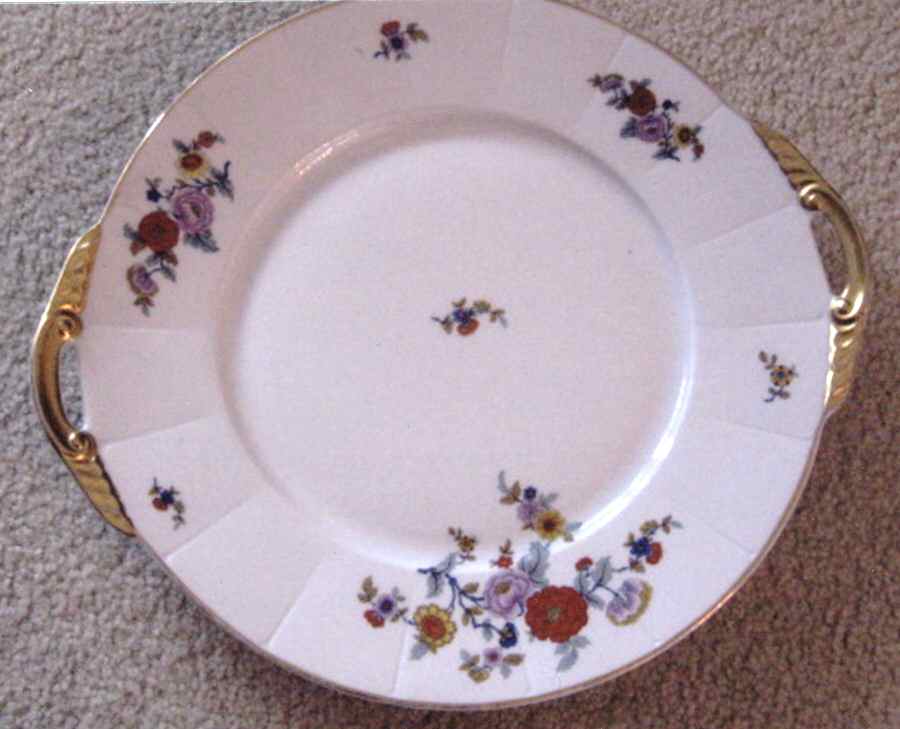 S584 Handled Cake Plate by Franconia-Krautheim & Adelburg-1