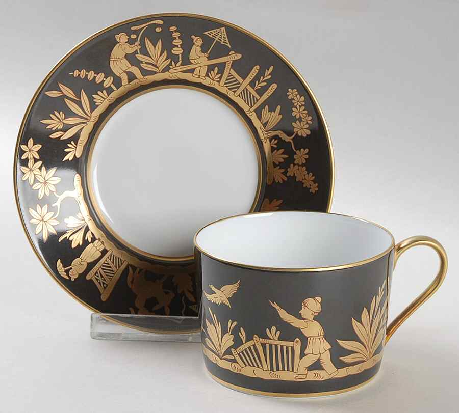 Shanghai Flat Cup & Saucer Set by Faberge-1