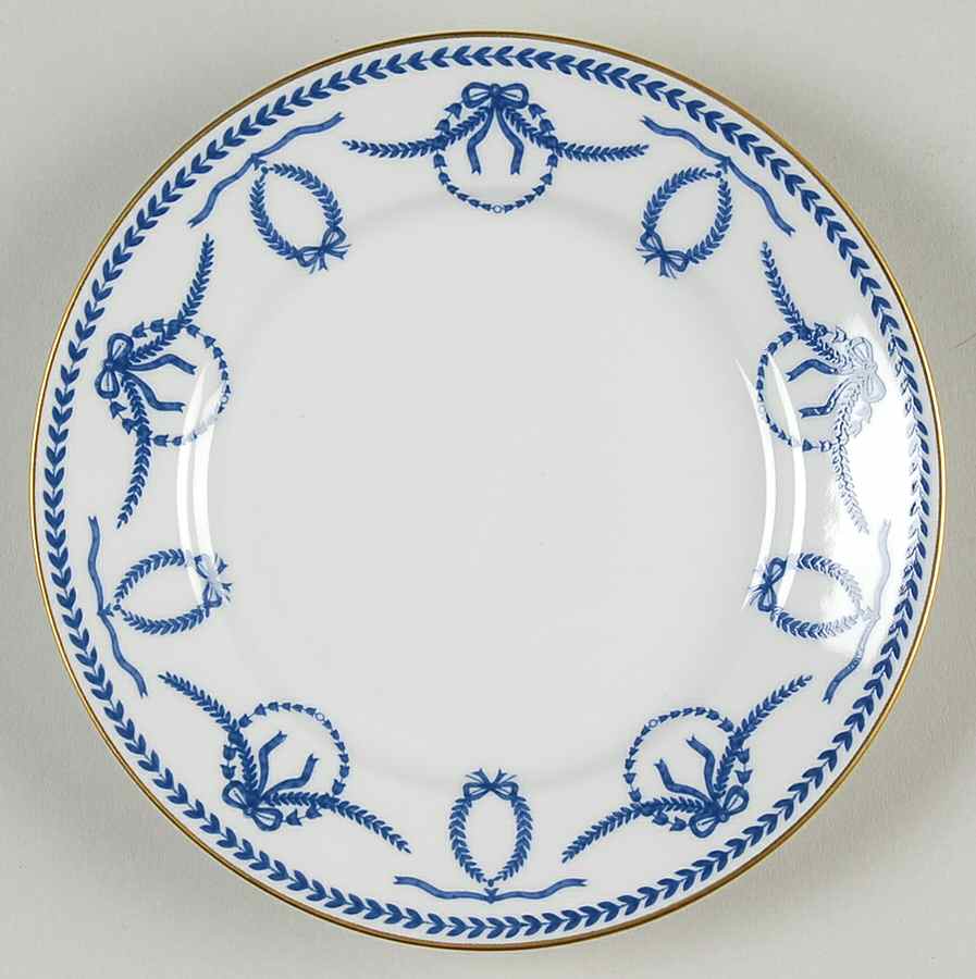 Cheverny Blue Bread & Butter Plate by Faberge-1