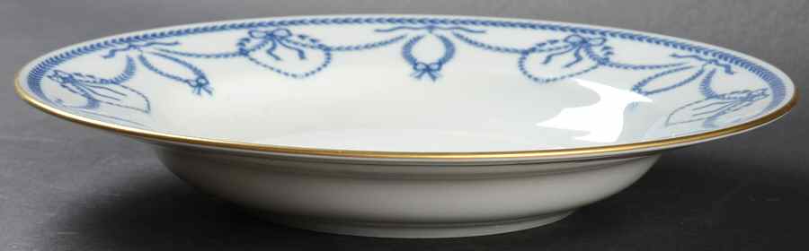 Cheverny Blue Rim Soup Bowl by Faberge-1