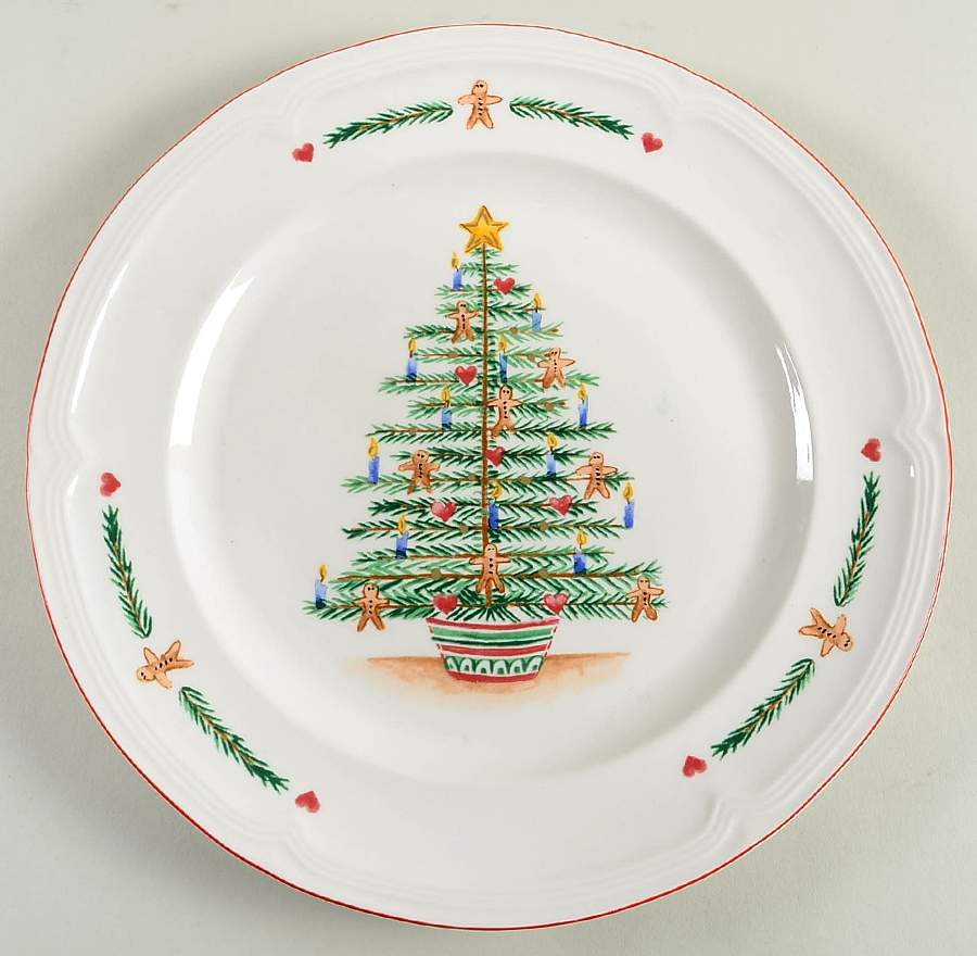 Gingerbread Tree 12" Chop Plate (Round Platter) by Farberware-1