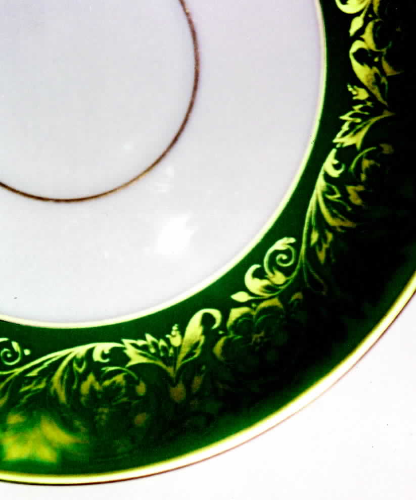 Monarch Green Saucer by Furstenberg-1