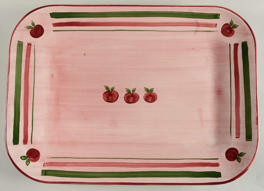 Apple Pie 19" Rectangular Serving Platter by Franciscan-1