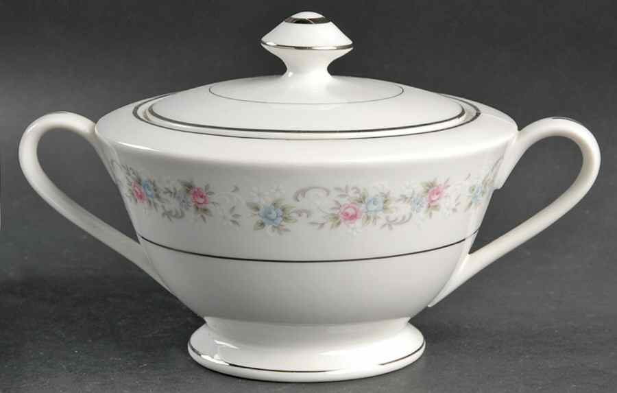 Waid Sugar Bowl & Lid by Fine China of Japan-1
