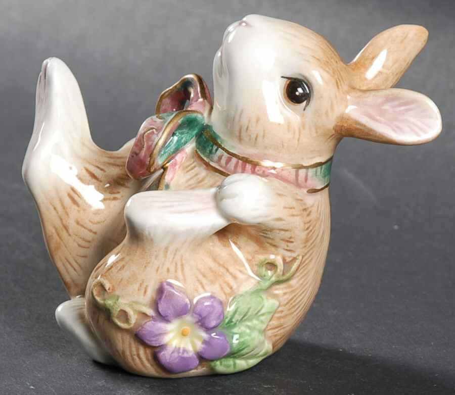 Woodland Spring Small Rabbit Figurine by Fitz and Floyd-1