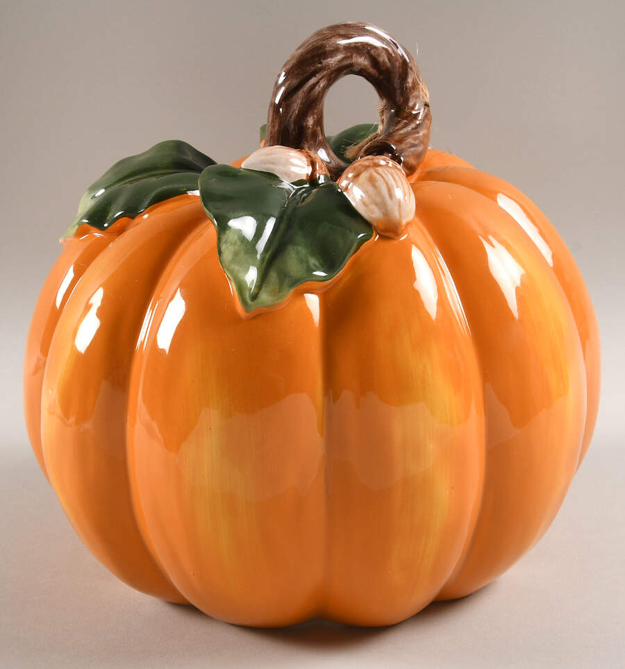 Halloween Harvest Pumpkin Figurine by Fitz and Floyd-1