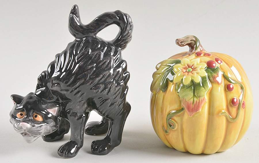 Halloween Harvest Salt & Pepper Set by Fitz and Floyd-1