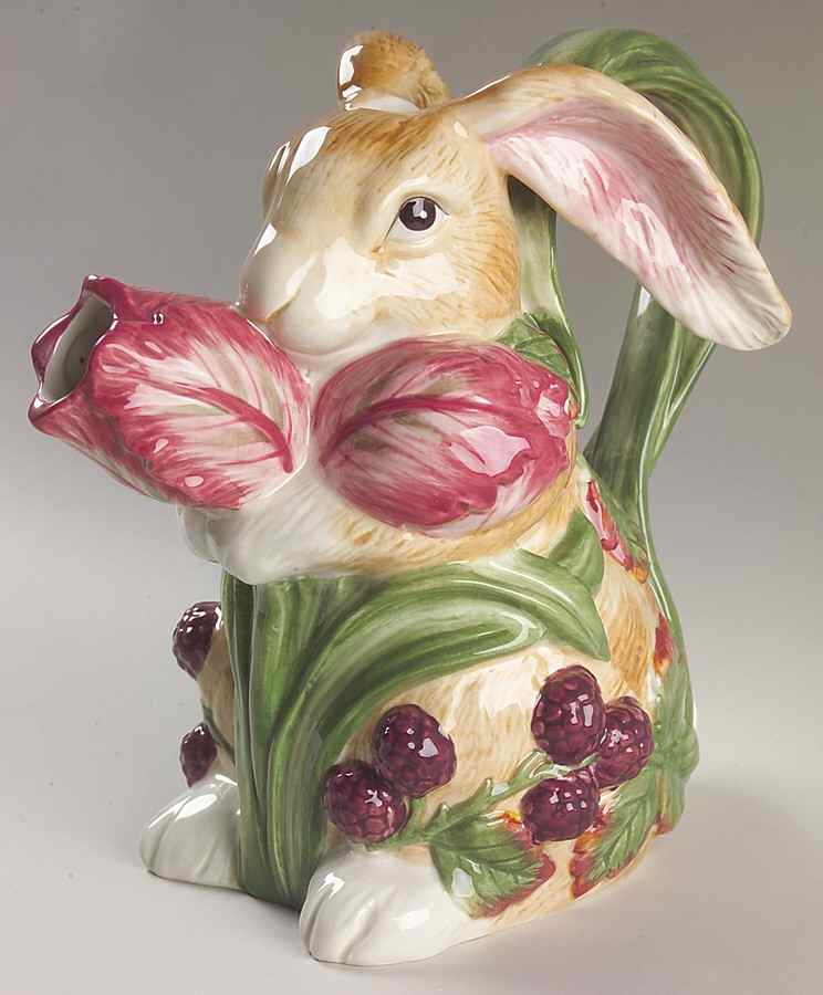 Blackberry Rabbit 32 Oz Pitcher by Fitz and Floyd-1