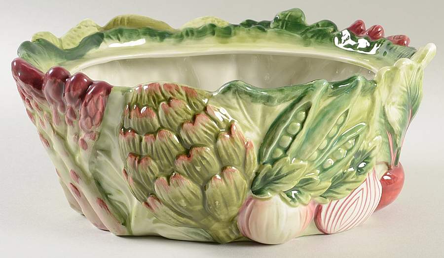 French Market Oval Vegetable No Lid by Fitz and Floyd-1