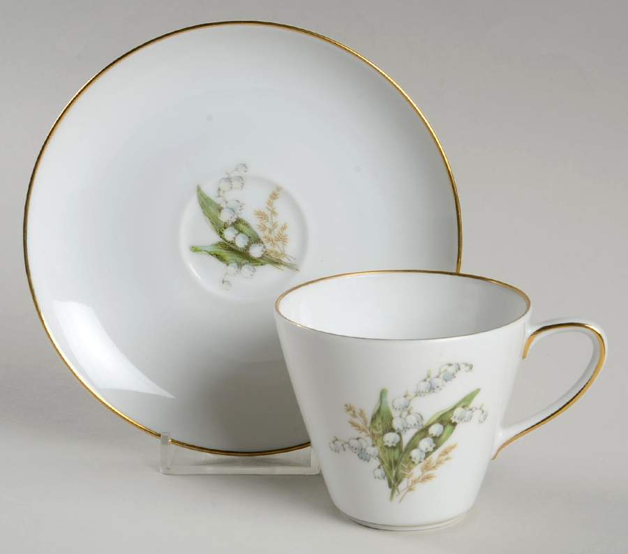FR184 Flat Cup & Saucer Set by Franconia-Krautheim & Adelburg-1
