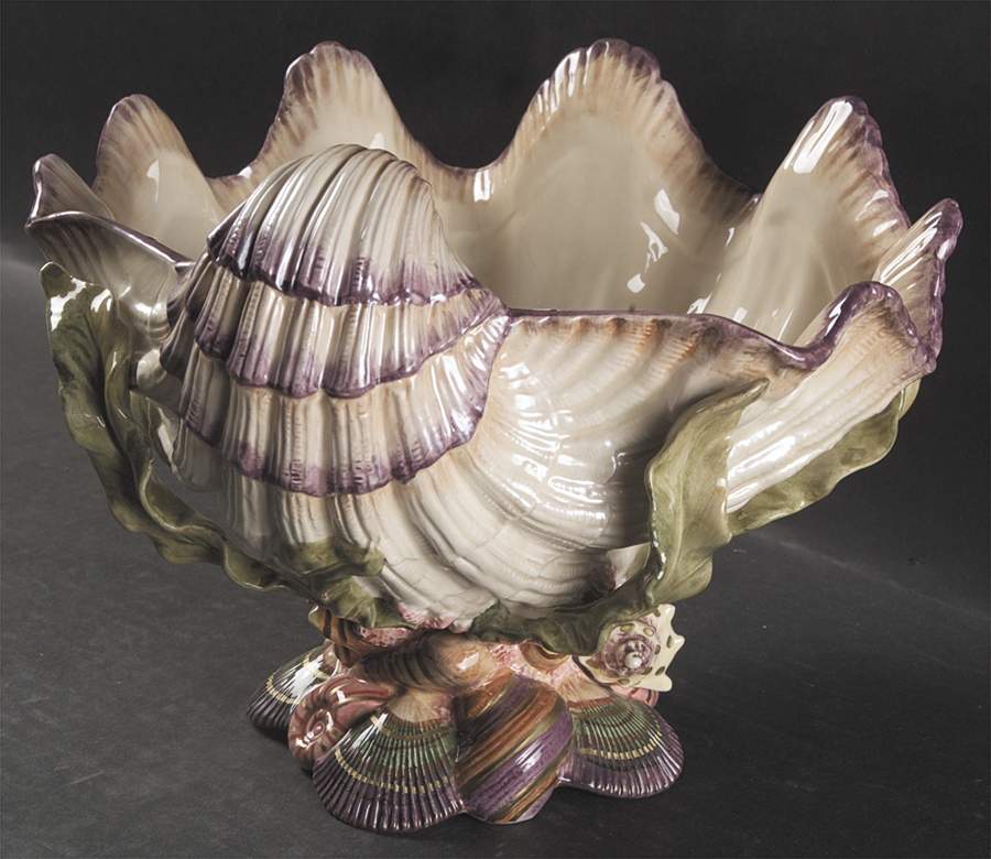 Oceana (Multicolor Shells) Centerpiece by Fitz and Floyd-1