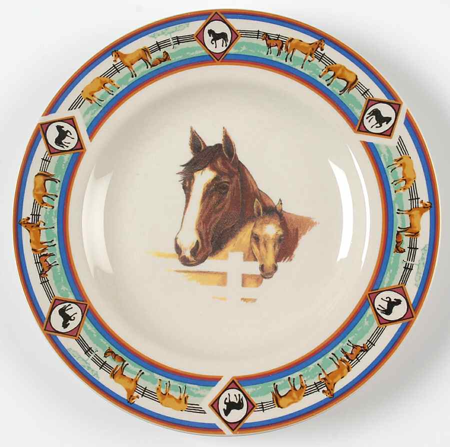 Cedar Valley Stables Salad Plate by Folkcraft-1