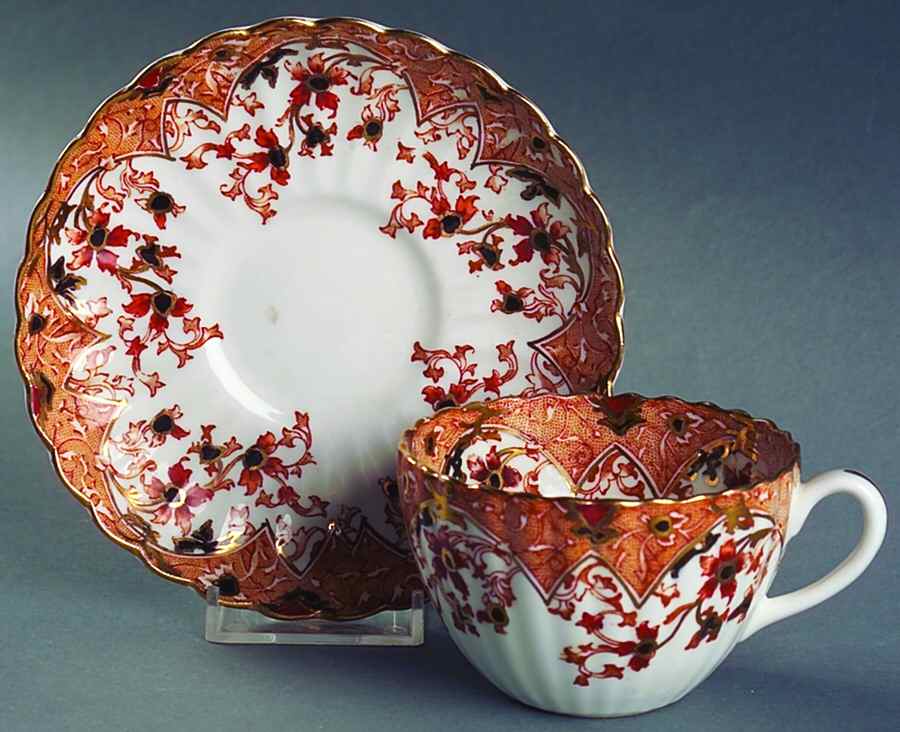 Fnt7 Flat Cup & Saucer Set by Fenton-1