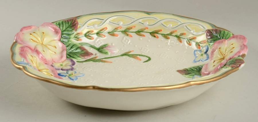Garden Rhapsody 10" Shallow Round Bowl by Fitz and Floyd-1