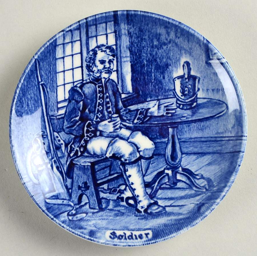 Old Chelsea Blue (Various Characters) Coaster by Wedgwood-1