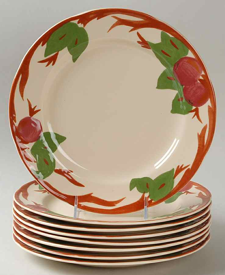 Apple (China,  Apple Backstamp) Dinner Plate - Set of 8 by Franciscan-1