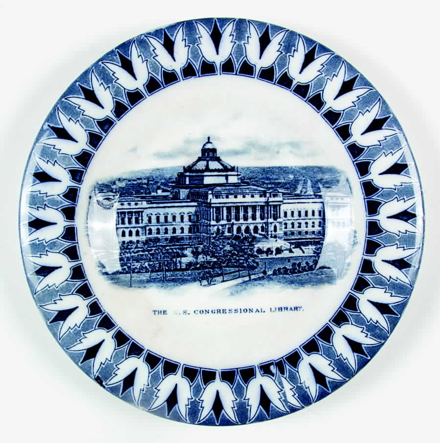 US Congressional Library Dinner Plate by Frank Beardmore-1