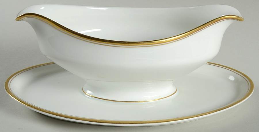 7308 Gravy Boat with Attached Underplate by Franconia-Krautheim & Adelburg-1
