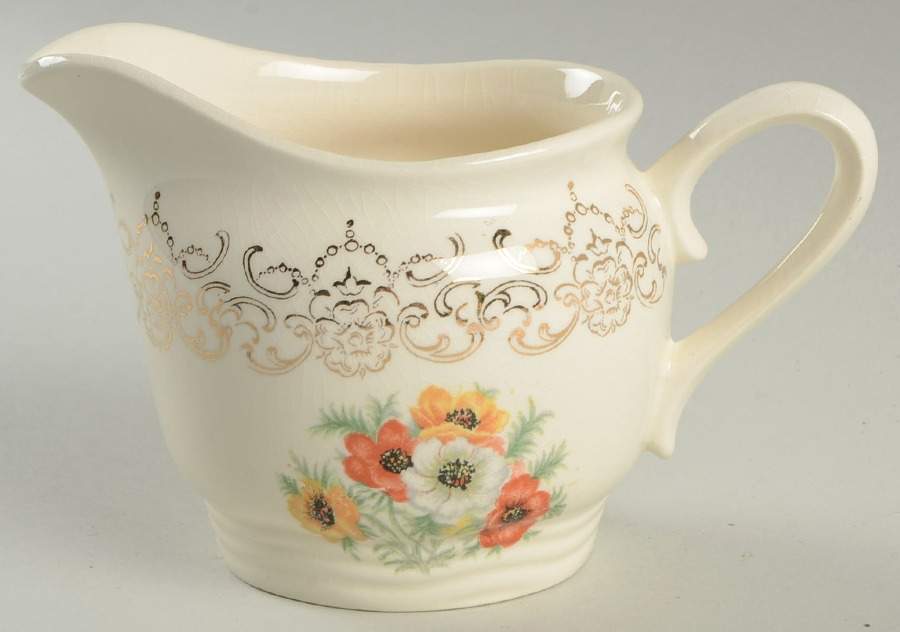 Golden Poppy Creamer by French Saxon-1