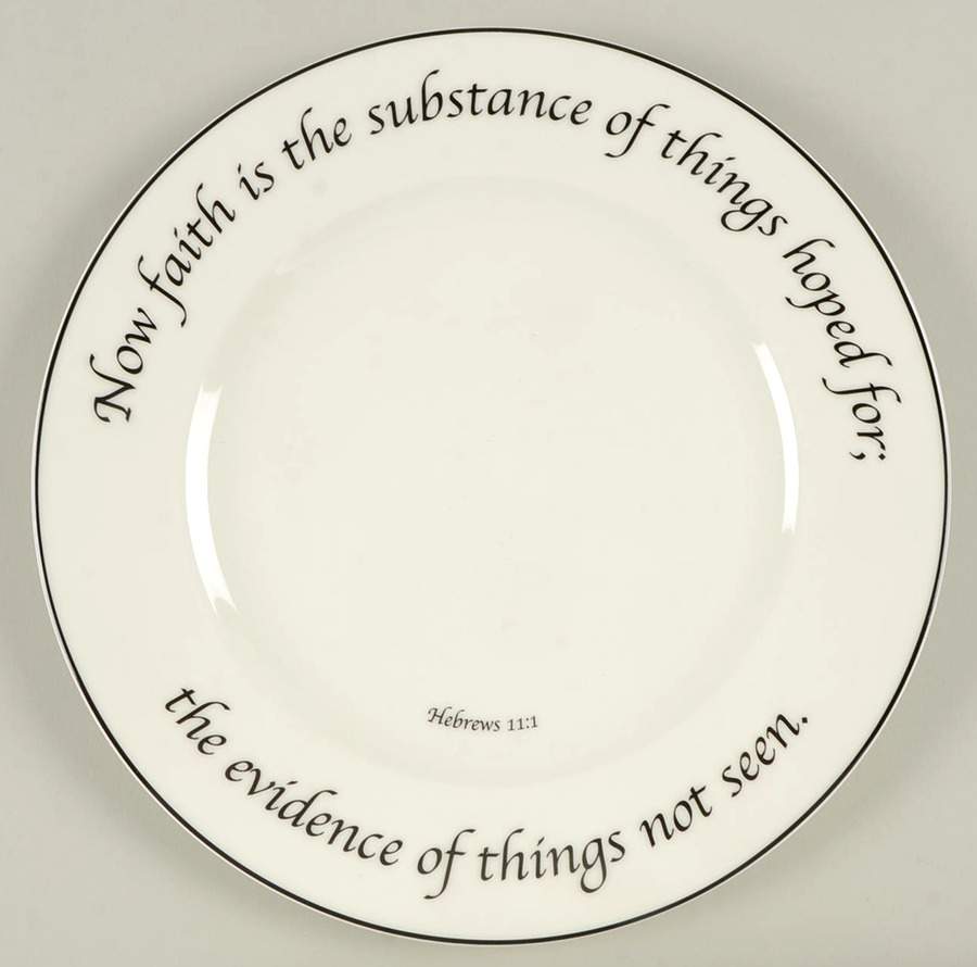 Faith Collection Dinner Plate by Feed on the Word-1