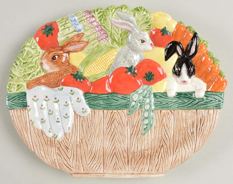 Bountiful Bunnies 6" Serving Plate by Fitz and Floyd-1