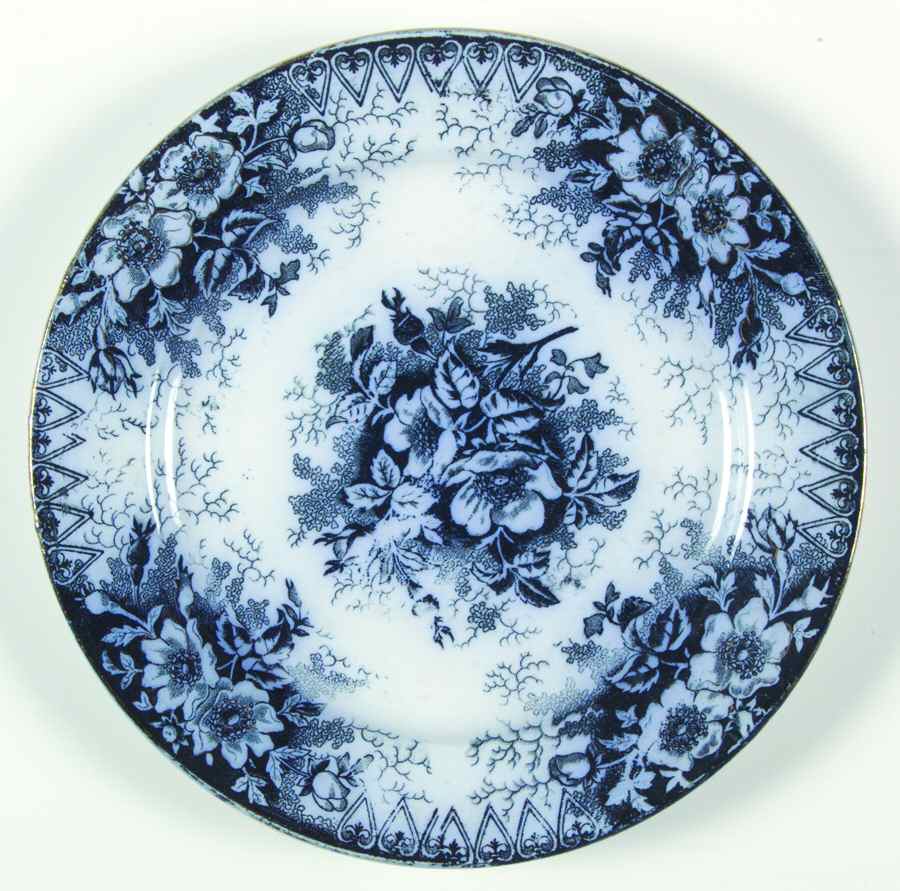 Wildrose (Gold Trim) Salad Plate by FA Mehlem-1