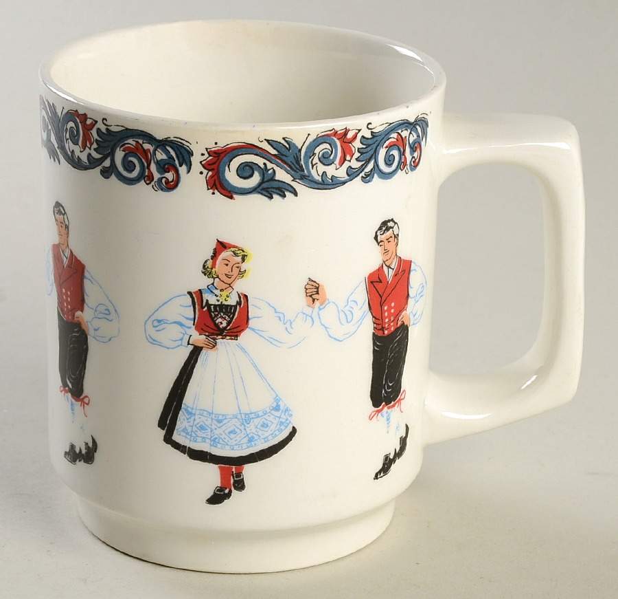 Hardanger Dancers Mug by Figgjo (Norway)-1