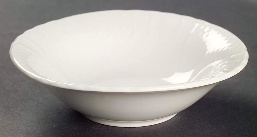 Lattice White Fruit/Dessert (Sauce) Bowl by Farberware-1