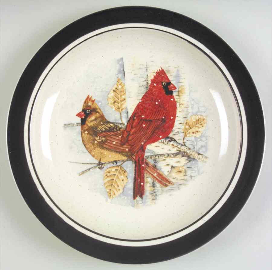 Cardinal Dinner Plate by Folkcraft-1