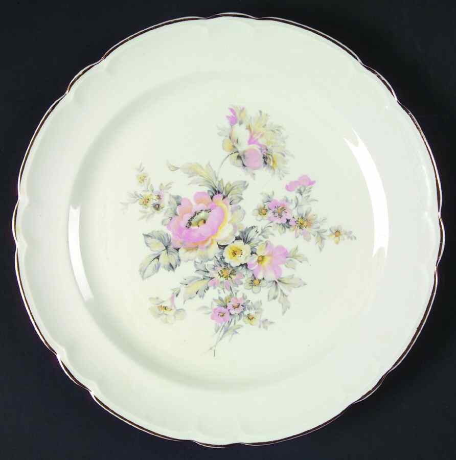 Gray Dawn Dinner Plate by French Saxon-1
