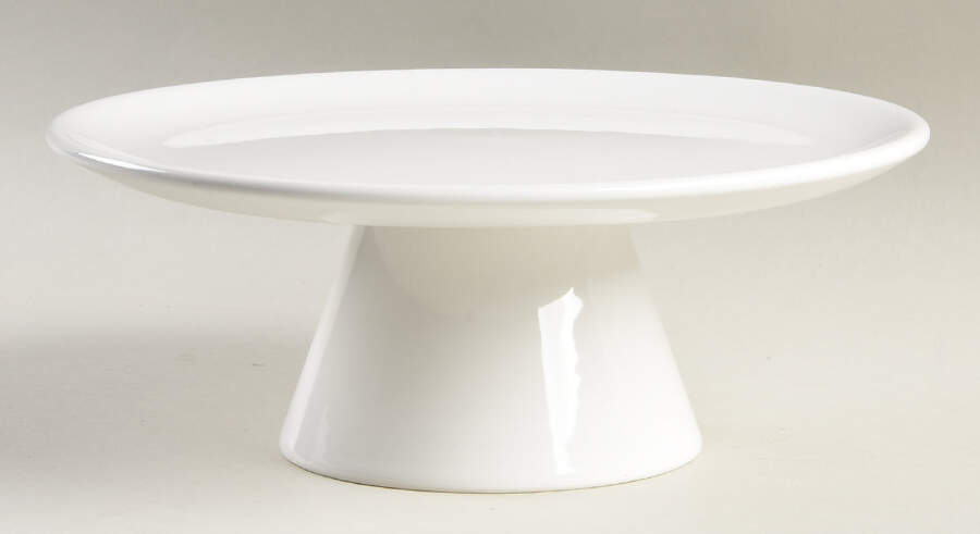 Coronado White 9" Diameter Pedestal Cake Stand by Fapor (Portugal)-1