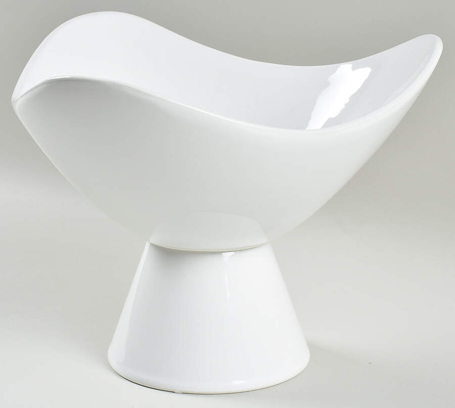 Coronado White Large Footed Fruit Bowl by Fapor (Portugal)-1